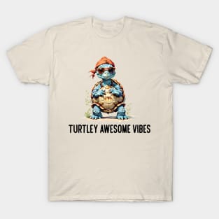 Turtley Awesome Vibes Minimal T-Shirt